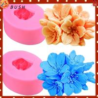 BUSH 2pcs สีชมพูอมชมพู แม่พิมพ์ดอกซิลิโคน ซิลิโคนทำจากซิลิโคน 75.53.5ซม. แม่พิมพ์ดอกไม้3D ทำแม่พิมพ์ซิลิโคน ตกแต่งเค้กตกแต่ง