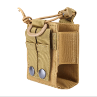 1Pc ทหารยุทธวิธี Molle วิทยุ กระเป๋าเอวกระเป๋าผู้ถือกระเป๋าแบบพกพา Interphone Holster สำหรับล่าสัตว์ Camping