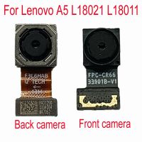 1ชิ้นกล้องหลังด้านหลังสำหรับ Lenovo A5 L18021 L18011โมดูลกล้องหน้าใหญ่หลักสายเคเบิลงอได้การเปลี่ยนชิ้นส่วนซ่อม