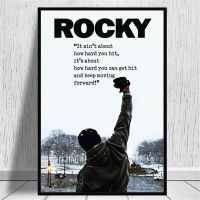 ภาพแอบสแตรกต์สร้างแรงบันดาลใจ Rocky Balboa การเพาะกายโปสเตอร์ผ้าใบวาดภาพพิมพ์บนผนัง69F 0706