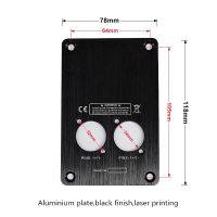 1PC DJ สายลำโพง Terminal แผ่นสำหรับ SpeakOn 4 Pin Socket Connector Audio Wire อลูมิเนียม Input Dish