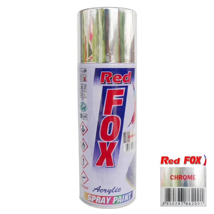 Redfox Red Fox Chrome Acrylic Spray Paint