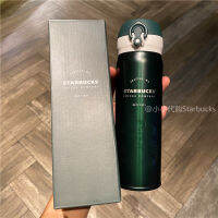 Starbuck Cup Kitchen Wizard ฉลองครบรอบสีเขียวเข้มฉนวนกันความร้อนถ้วยสแตนเลสเดินถ้วยกาแฟถ้วยน้ำ Ultra Light