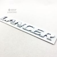 JC | 1 X ABS Chrome LANCER Letter โลโก้รถด้านหลัง Trunk Emblem Badge สติกเกอร์รูปลอกสำหรับ MITSUBISHI LANCER