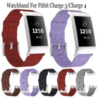 Resmi Anyaman Kanvas Gelang Jam Tali untuk Fitbit Charge 3 Pengganti Band Gelang untuk Fitbit Charge 4 Smart Watch Gelang