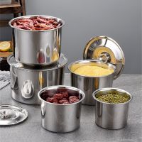 【CW】 Seasoning Can with Lid Stew Pot Egg Bowl Lard Spice Organizer Storage