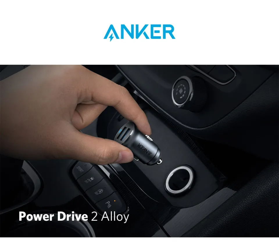 Anker Car Charger fast charger Mini 24W 4.8A Metal Dual USB