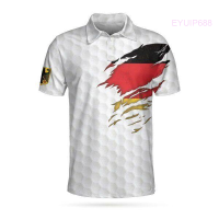 Summer German flag golf AOP Polo shirt Mens and womens German golfers best gift for high-foot enthusiasts fashion polo shirt