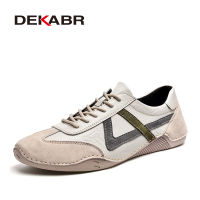 DAKEBR ยี่ห้อ Breathable Mens รองเท้า Lace Up PU รองเท้าหนังผู้ชายหรูหรารองเท้า Designer รองเท้าขนาดใหญ่38-46