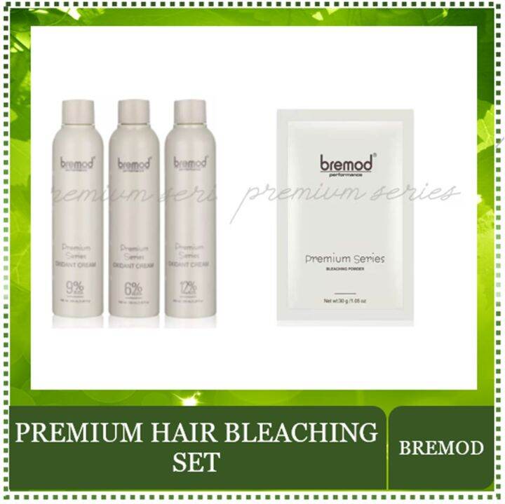 Bremod Premium Series Hair Bleaching Set, Bleach Powder and Oxidizer