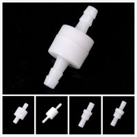 1PCS White 4mm/6mm/8mm/10mm/12mm Plastic One Way Inline Check Valve Fuel Gas Liquid Water Suitable for water petrol diesel oils Plumbing Valves