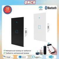 ♟ QNCX WiFi Smart Switch EWelink App Bluetooth Alexa Google Voice Control Lamp Neutral Wire/No Neutral US Wall Touch Light Switch