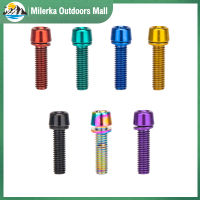 Milerka Outdoors Mall】สกรูตัวปรับจักรยานขึ้น M5 X 18มม. สลักเกลียวจักรยานเหล็กเหล็กไร้สนิม6ชิ้นสำหรับจักรยานเสือหมอบสำหรับมือจับจักรยาน