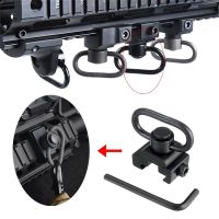 【YF】 QD Sling Swivel Buckle botão de liberação rápida 1.25   20mm Picatinny Rail base montada Mlok Mount anéis adaptadores