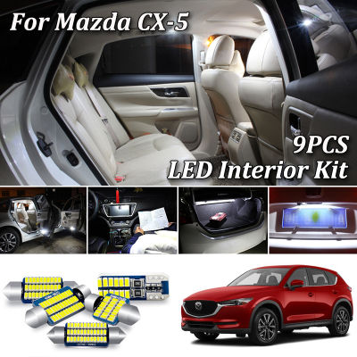 9X White Canbus led Car interior lights Kit for 2013 2014 2015 2016 2017 2018 Mazda CX-5 CX5 led interior lights