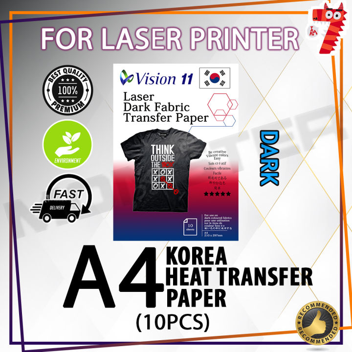 Wholesale A4 Iron on Transfer Paper for Dark Fabric – Wash Durable Heat  Transfer Paper for T Shirts Manufacturer and Supplier