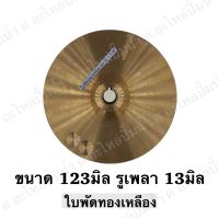 ใบพัดน้ำทองเหลือง ปั๊มหอยโข่ง ( ขนาด123x13mm.) ใช้สำหรับปั๊มแช่,ปั๊มหอยโข่งไฟฟ้า และปั๊มทั่วไป ที่มีขนาดเท่ากัน