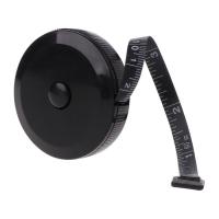 1.5m/60inch Black Tape Measures Dual Sided Retractable Tools Automatic ABS Flexible Mini Sewing Measuring Tape Levels