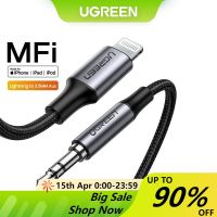 Ugreen อะแดปเตอร์สายเคเบิลเสียง MFi เป็น 3.5 มม. 1 เมตร สําหรับ iPhone 14 14 Max 14 Pro Pro Max 11promax 7 8plus Xr XS