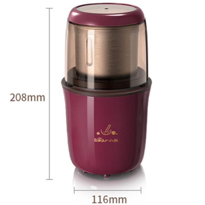 bear-mini-200w-เครื่องบดกาแฟไฟฟ้ากาแฟหญ้า-nut-vanilla-grain-pepper-flour-grinder-mdj-a02g3