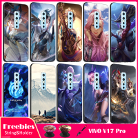 เคสโทรศัพท์สำหรับ VIVO V17 Pro/ 1910,เคสนิ่มมีลวดลายเดียวกันกับขาตั้งโทรศัพท์และเชือก