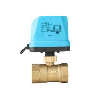 DN15- DN50 AC220V/24V DC5V/12V/24V 2 way brass Motorized ball valve Electric ball valve electric actuator  Nomally open /close Plumbing Valves