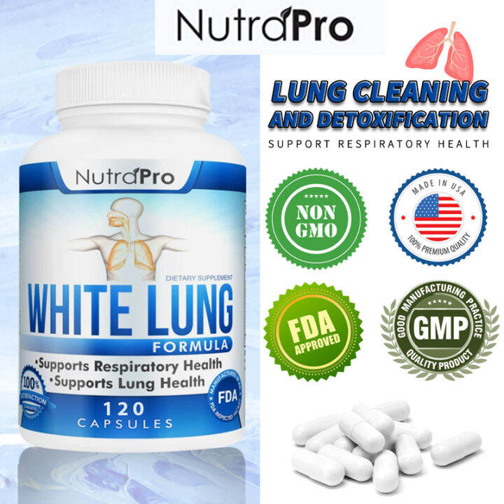 NutraPro White Lung Lung Cleanse & Detox Supports Lung Health Supports Respiratory Health