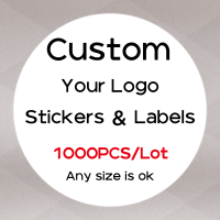 1000 PCS Custom Stickers Customize Logo Label Sticker Personalized Stickers Packaging Labels Design Your Own Sticker