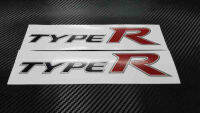 สติ๊กเกอร์ คำว่า TYPE R งานสกรีน แบบเดิมๆที่มากับรถ