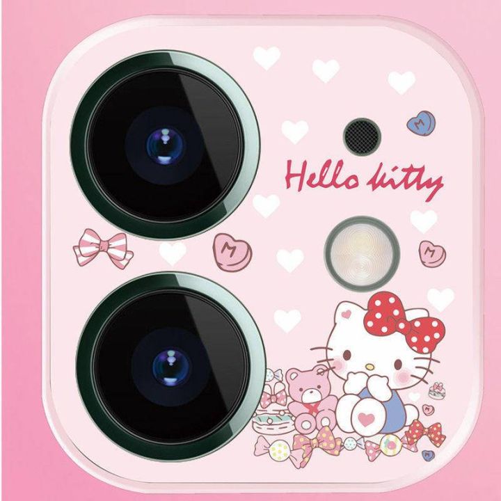 sanrio-melody-hello-kitty-ฟิล์มกล้องสี-apple-เลนส์ฟิล์มกระจกนิรภัย-hd-ฟิล์มเลนส์