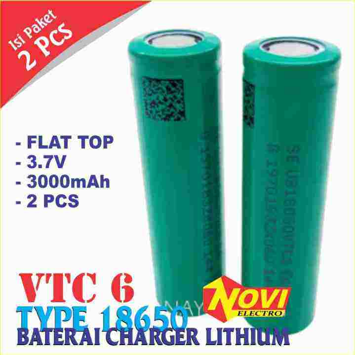 Batterai Charger - Lithium 18650 - Flat Top - Li-Ion 3.7V-3000mAh Harga ...