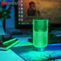 LIZHOUMIL เซ็นเซอร์สัมผัสชาร์จ Usb โคมไฟโต๊ะคริสตัลไฟพร้อมรีโมทคอนโทลกลางคืนสำหรับตกแต่งห้องนั่งเล่นห้องนอน