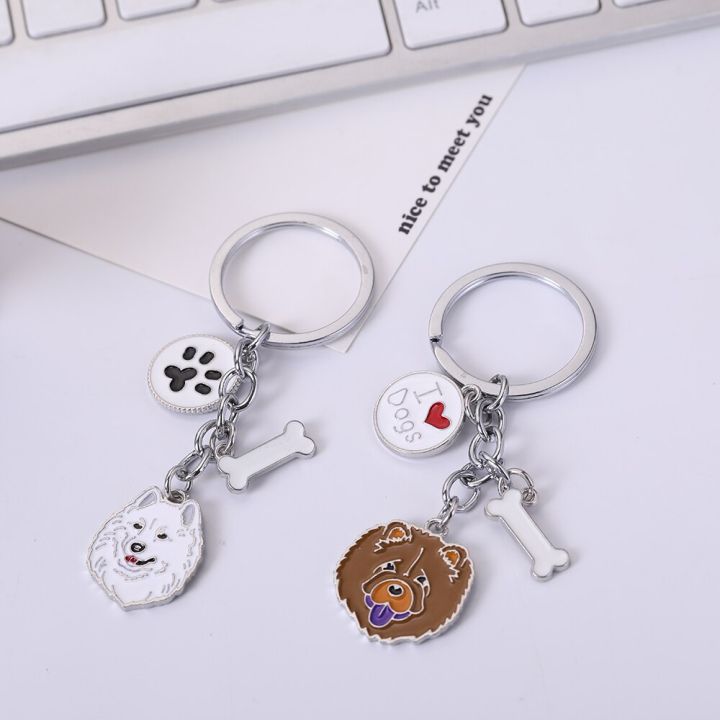 cute-dog-keychain-metal-pet-memorial-keychain-lovely-animal-poodle-chow-chow-bulldog-pendant-bag-charm-jewelry-gifts-key-chains