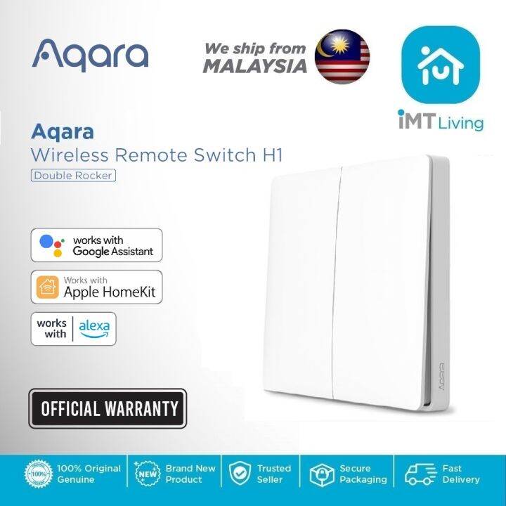 Aqara Wireless Remote Switch H1 (Double Rocker) - WRS-R02 | Zigbee 3.0 ...