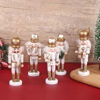 Clothing mother and baby 1PC 12cm Nutcracker หุ่นทหารจี้คริสต์มาสตกแต่งตุ๊กตาตกแต่งบ้าน