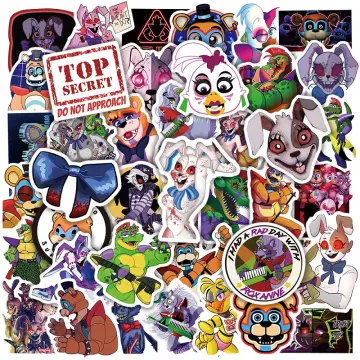 FNAF Holographic Stickers Five Nights at Freddie's Vinyl Stickers 