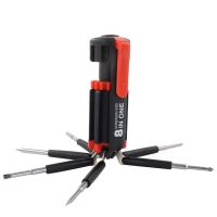 Multifunction 8 in 1 Screwdriver Repair Screwdriver with Light Portable Household Screwdriver