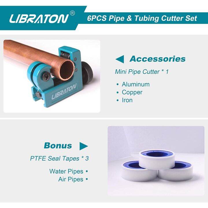 libraton-pex-pipe-cutter-tools-for-pex-pvc-thin-ppr-plastic-up-to-1-1-4-31mm-tube-cutter-3-22mm-extra-ptfe-seal-tapes-adhesives-tape