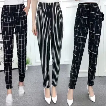 Fashion Women Ripped Holes Capri-pants Pencil High Waist Pants Skinny  Trousers