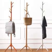 ?จัดส่ง1-2วัน? ราวไม้ ราวแขวนหมวก ที่แขวนกระเป๋า coat rack แขวนเสื้อ ราวแขวนอเนกประสงค์ ราวแขวน พร้อมส่ง