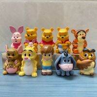 10ชิ้นชุดตุ๊กตาวินนี่เดอะพูห์นกฮูกกระต่าย Eeyore ของเล่นโมเดล Action FIGURE Anime สะสมการ์ตูนสำหรับเด็กพิกเล็ตทิกเกอร์ดิสนีย์