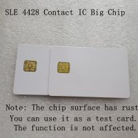 2pcs SLE4428 Contact IC Big Chip - White PVC Smart Card 30mil Glossy Note The Chip Surface Has Rust Household Security Systems