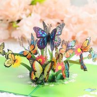 3D Pop Up Grußkarten Schmetterling Mutter der Tag Geschenk Karte mit Umschlag Postkarte