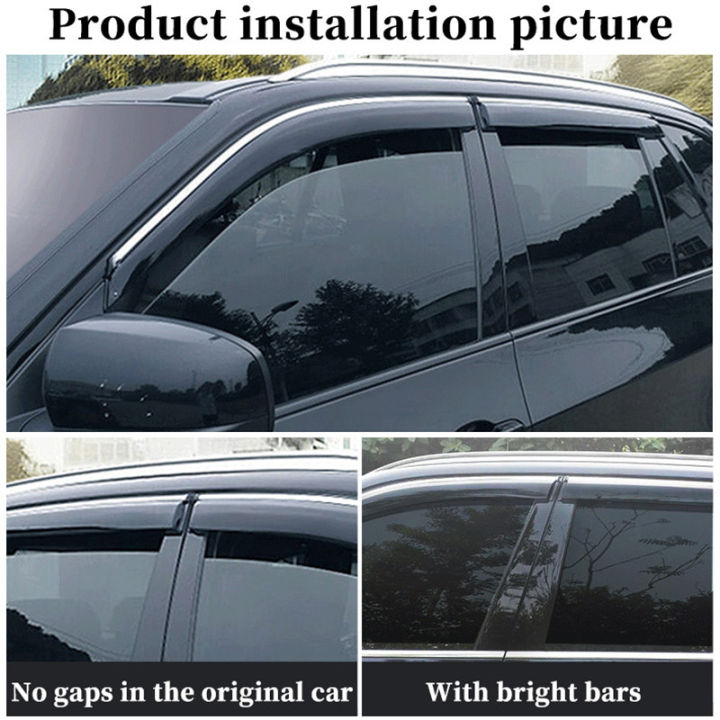 กระจกบังแดดชิ้นส่วนรถยนต์สำหรับ-hyundai-accent-mc-verna-sedan-2006-2011ประตูระบายอากาศกันสาดคิ้วกันฝนแสงแดดอุปกรณ์เสริมสติกเกอร์เบี่ยงควัน87tixgportz