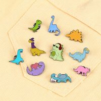 hot【DT】 10 Dinosaurs Enamel Pins Brooches Kids Decoration Jewelry Coat Lapel Pin Badges