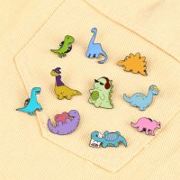 【DT】hot！ 10 Dinosaurs Enamel Pins Brooches Kids Decoration Jewelry Coat Lapel Pin Badges