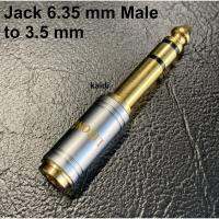 พร้อมส่ง โปรโมชั่น Jack Converter Adapter 3.5mm to 6.35mm แจ็คอะแดปเตอร์แปลง Gold ส่งทั่วประเทศ อะ แด ป เตอร์ อะแดปเตอร์ รถยนต์