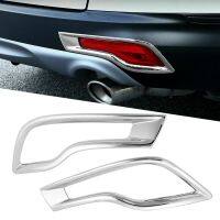 2Pcs For Honda CRV 2017 2018 2019 CR-V Rear Bumper Reflector Cover Trim Chrome ABS Car Essories Styling