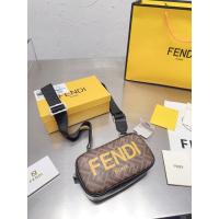 Fendiˉฝูงกระเป๋า Crossbody กระเป๋าสะพายไหล่ผู้ชาย (มีกล่อง)