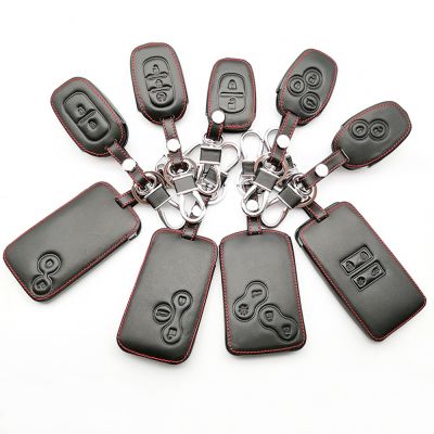 ✐✺❐ High Quality Leather Key Case Box For Renault Megane Clio Logan Kadjar 1 2 3 Scenic Koleos Keychain Card Car Cover Accessories